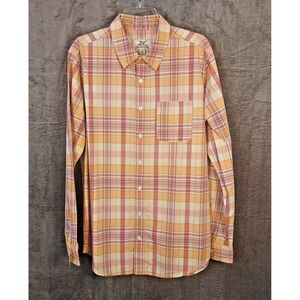 NWT Madda Fella Key West Shirt Men's Size Medium Plaid Long‎ Sleeve